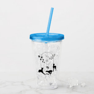 Vaso Acrílico Rótulo zodiaco y Mascotas coincidentes. Virgo - Gr
