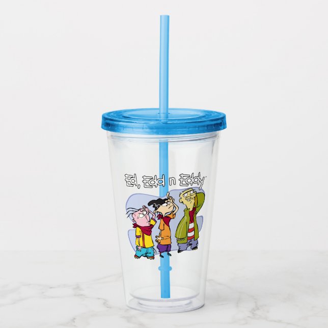 Vaso Acrílico Rótulos Ed, Edd, n Eddy Hand (Anverso)