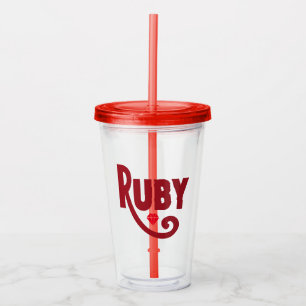 Vaso Acrílico Ruby