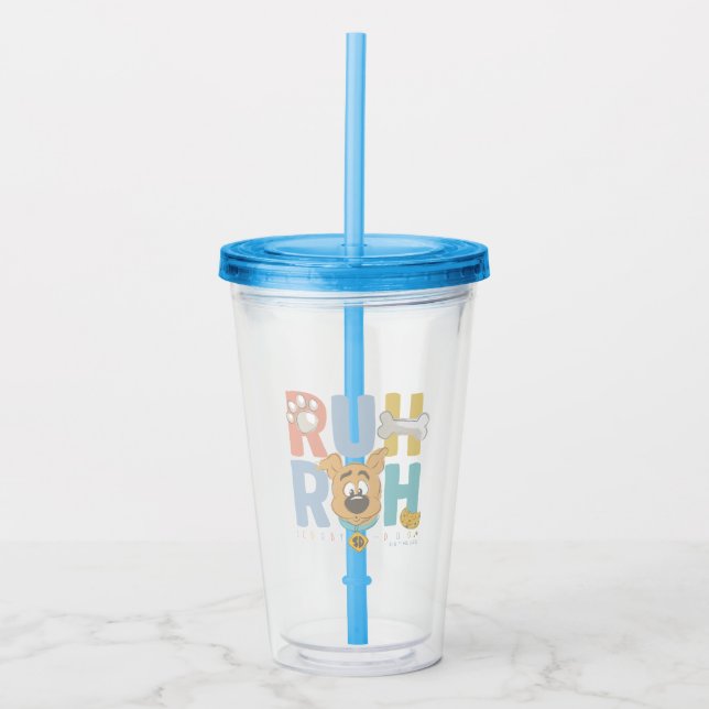 Vaso Acrílico "Ruh Roh" (Anverso)