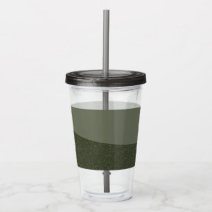 Vaso Acrílico Ruido diagonal dividido y Tumbler suave - Personal