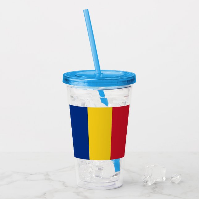 Vaso Acrílico Rumania (Anverso (hielo))