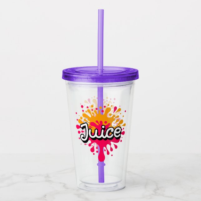 Vaso Acrílico Salto de jugo (Anverso)