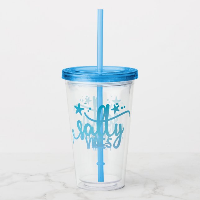 Vaso Acrílico Salty Vibes Insulated Beach Tumbler (Anverso)