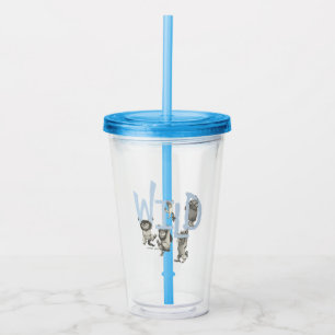 Vaso Acrílico SALVAJE   Cosas Salvajes y Max - Azul