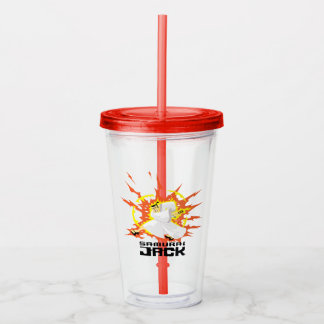 Vaso Acrílico Samurai Jack Energy Graphic