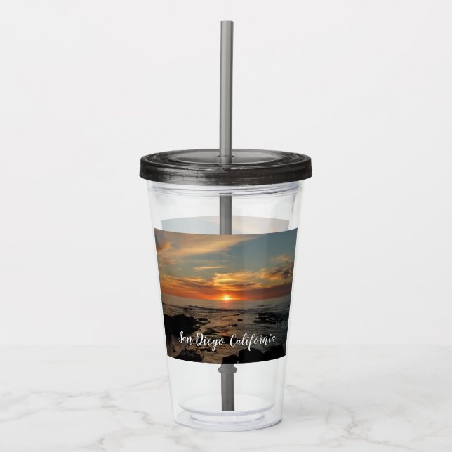 Vaso Acrílico San Diego Sunset II (Anverso)
