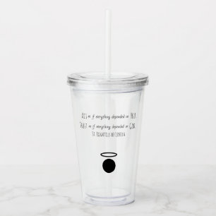 Vaso Acrílico San Ignacio de la cita de Loyola Tumbler