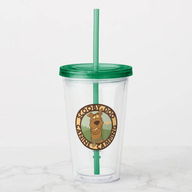 Vaso Acrílico Scooby-Doo "Camping canino" (Anverso)