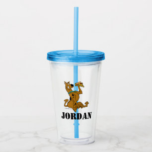 Vaso Acrílico Scooby-Doo con la rebanada de la pizza