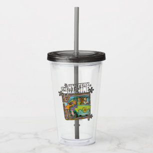 Vaso Acrílico Scooby-Doo   "It's Lit" Mystery Machine Graphic