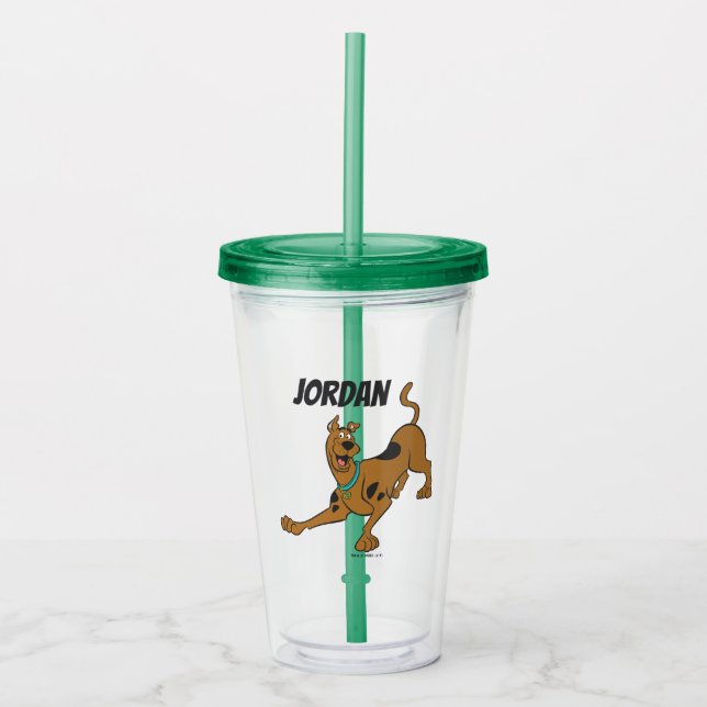 Vaso Acrílico Scooby-Doo Listo Para Jugar (Anverso)