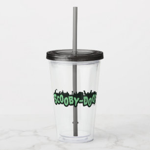Vaso Acrílico ¡Scooby-Doo! Logotipo de silueta de monstruos