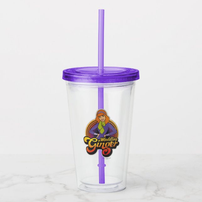 Vaso Acrílico Scooby-Doo | "Meddling Ginger" Daphne (Anverso)