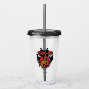 Vaso Acrílico Scooby-Doo que corre de los fantasmas gráficos