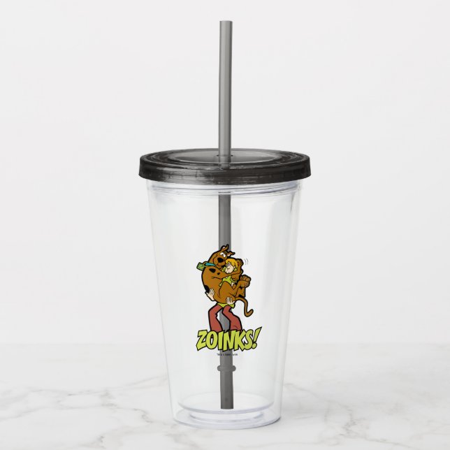 Vaso Acrílico Scooby-Doo y Shaggy Zoinks! (Anverso)