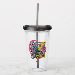Vaso Acrílico Scooby-Doo Zoinks Punk Guitar Gráfico
