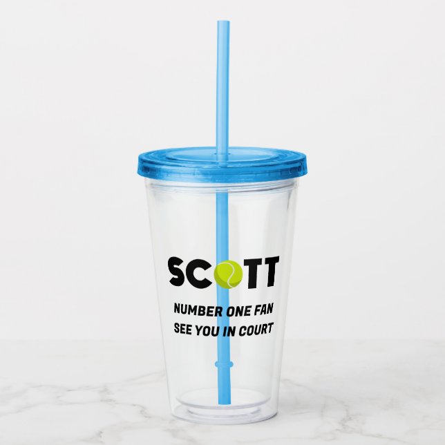 Vaso Acrílico Scott Tennis (Anverso)