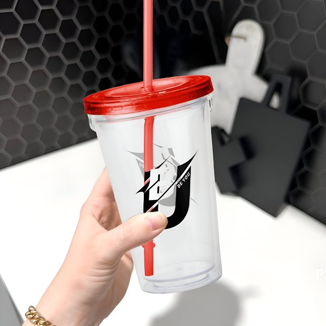 Vaso Acrílico Sé Tú Rojo (Subido por el creador)