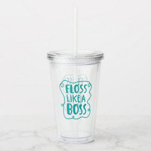 Vaso Acrílico Seda como una frase dental de Boss el  