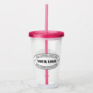 Vaso Acrílico Sello de empresa con logotipo de empresa de person