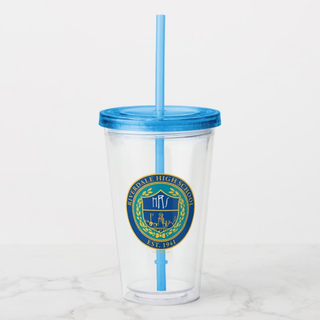 Vaso Acrílico Sello de escuela secundaria de Riverdale (Anverso)