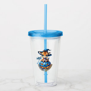 Vaso Acrílico Sen cuties Girafa Halloween del autismo