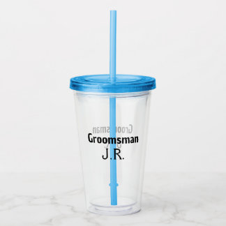 Vaso Acrílico SENCILLO MINIMAL añade tu nombre regalo personaliz