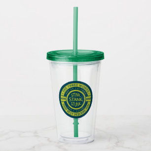 Vaso Acrílico Señor Grinch Apestaba Apesta Apestará Cita