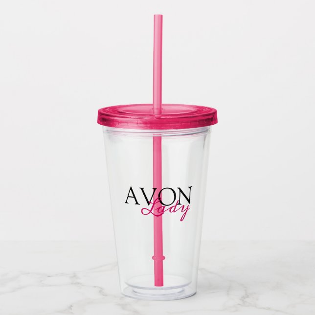 Vaso Acrílico Señora de Avon (Anverso)
