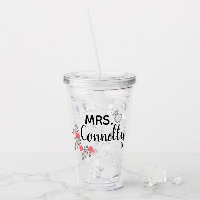 Vaso Acrílico Señora Personalized (Anverso (hielo))