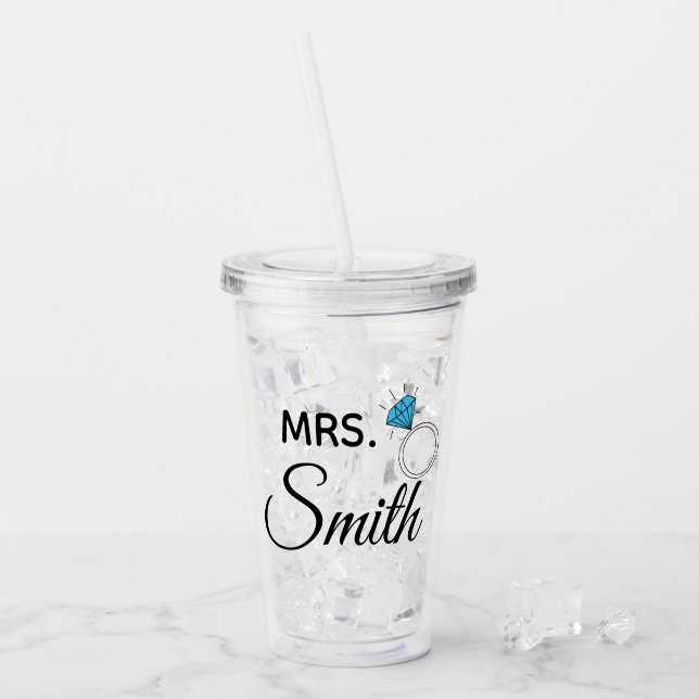 Vaso Acrílico Señora Personalized (Anverso (hielo))