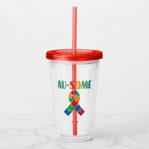 Vaso Acrílico Sensibilización sobre autismo en Australia