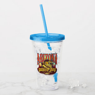 Vaso Acrílico Serpiente de Perro de la Guardia de Arizona