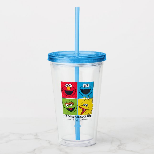 Vaso Acrílico Sesame Street el | los niños frescos originales (Anverso)