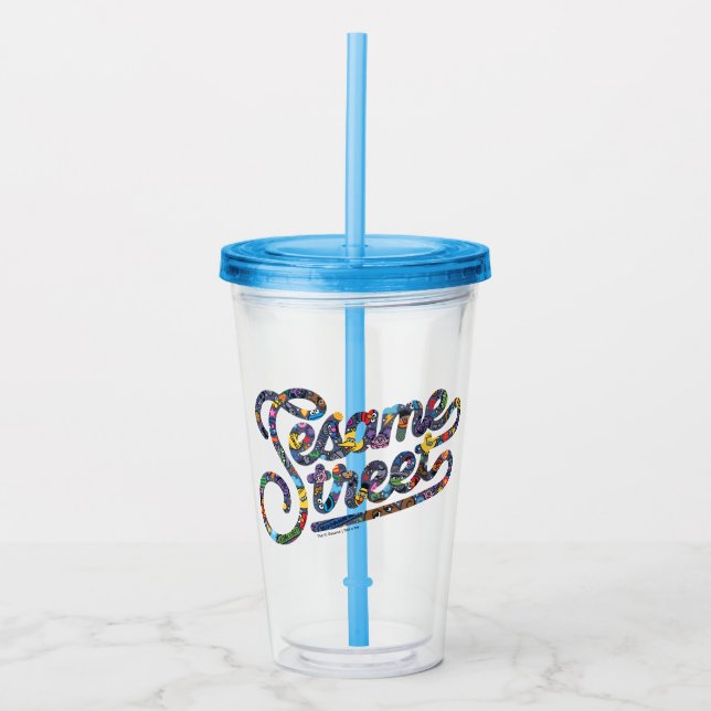 Vaso Acrílico Sésamo | Logotipo de Doodle (Anverso)