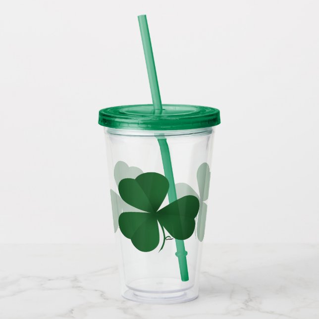 Vaso Acrílico Shamrock grande (Izquierda)