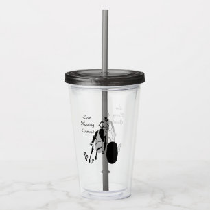 Vaso Acrílico Silhouette Cowgirl Barrel Carreras