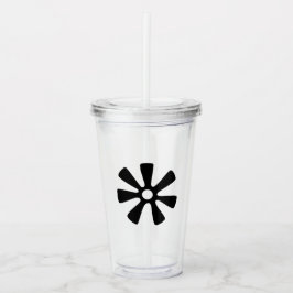 Vaso Acrílico Símbolo Adinkra (sabiduría) Tumbler