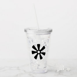 Vaso Acrílico Símbolo Adinkra (sabiduría) Tumbler