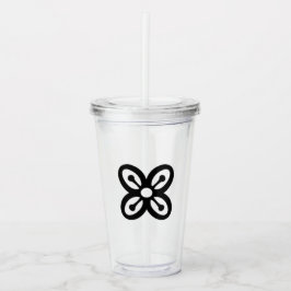 Vaso Acrílico Símbolo de África Occidental (abundancia) Tumbler 