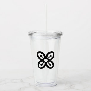 Vaso Acrílico Símbolo de África Occidental (abundancia) Tumbler 
