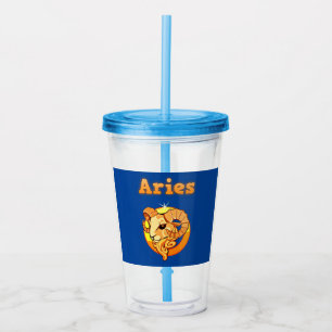 Vaso Acrílico Símbolo de Aries