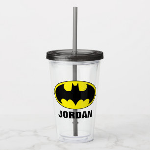 Vaso Acrílico Símbolo de Batman Equipo Batman