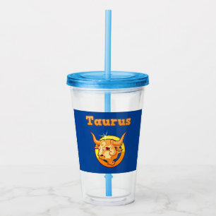 Vaso Acrílico Símbolo de Tauro