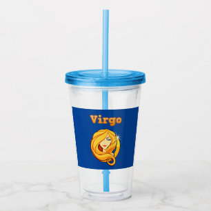 Vaso Acrílico Símbolo de virgo