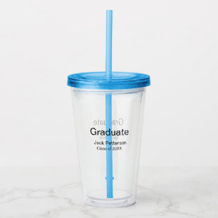 Vaso Acrílico simple graduado mínimo añadir nombre a clase moder