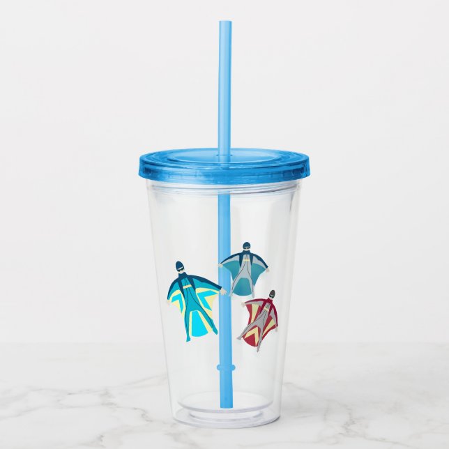 Vaso Acrílico Skydiving (Anverso)