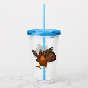 Vaso Acrílico SlipperyJoe's Día de Acción de Gracias grazna resp