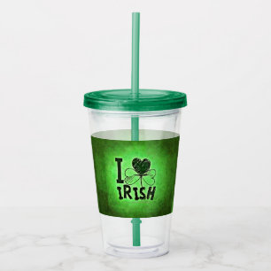 Vaso Acrílico SlipperyJoe's día festivo de San Patricio orgullo